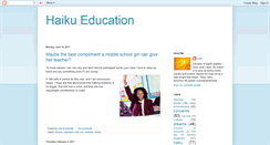 Desktop Screenshot of haikueducation.blogspot.com