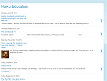 Tablet Screenshot of haikueducation.blogspot.com