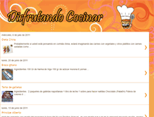 Tablet Screenshot of disfrutandococinar.blogspot.com