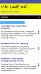 Mobile Screenshot of info-provinsi-lampung.blogspot.com