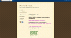 Desktop Screenshot of invitation-to-truth.blogspot.com