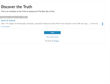 Tablet Screenshot of invitation-to-truth.blogspot.com