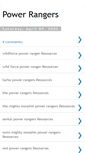 Mobile Screenshot of powerrangersresources.blogspot.com