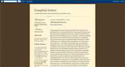 Desktop Screenshot of complaint-letters.blogspot.com