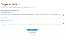Tablet Screenshot of complaint-letters.blogspot.com