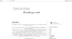 Desktop Screenshot of danslamodeblog.blogspot.com