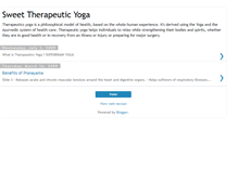 Tablet Screenshot of bharat-sweettherapeuticsyoga.blogspot.com