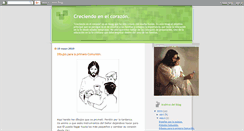 Desktop Screenshot of creciendoenelcorazon.blogspot.com