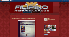 Desktop Screenshot of filipinoheroesleague.blogspot.com