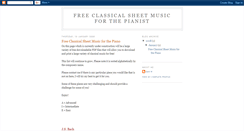 Desktop Screenshot of freeclassicalsheetmusic.blogspot.com