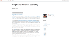 Desktop Screenshot of pragmaticpoliticaleconomy.blogspot.com