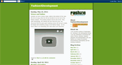 Desktop Screenshot of fashionfordevelopment.blogspot.com