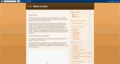 Desktop Screenshot of bean-o-rama.blogspot.com