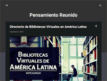 Tablet Screenshot of pensamientoreunido.blogspot.com