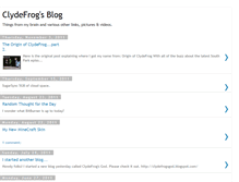 Tablet Screenshot of clydefrogsblog.blogspot.com