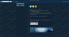 Desktop Screenshot of americanidoltour2008.blogspot.com