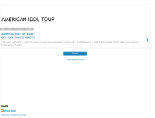 Tablet Screenshot of americanidoltour2008.blogspot.com