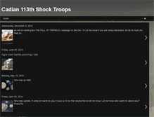 Tablet Screenshot of cadian113thshocktroops-cundo.blogspot.com