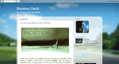 Desktop Screenshot of monsieurdavid.blogspot.com