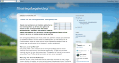 Desktop Screenshot of fittrainingsbegeleiding.blogspot.com