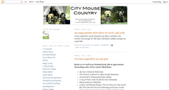 Desktop Screenshot of citymousecountry.blogspot.com