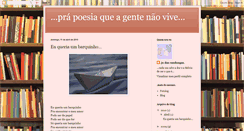 Desktop Screenshot of minhapoucapoesia.blogspot.com