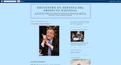 Desktop Screenshot of encuentroendefensadelproyectonacional.blogspot.com