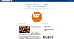 Desktop Screenshot of ippr-policycritical.blogspot.com