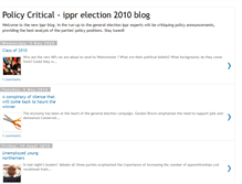 Tablet Screenshot of ippr-policycritical.blogspot.com