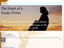 Tablet Screenshot of heartofareadywriter.blogspot.com