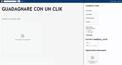 Desktop Screenshot of guadagnare-con-un-clik.blogspot.com