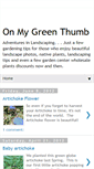 Mobile Screenshot of onmygreenthumb.blogspot.com