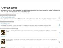 Tablet Screenshot of funny-cat-games.blogspot.com