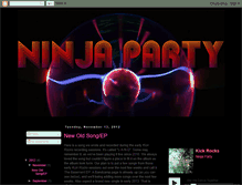 Tablet Screenshot of ninjapartymusic.blogspot.com