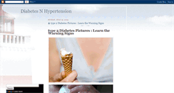 Desktop Screenshot of diabetesnhypertension.blogspot.com