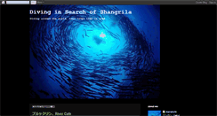 Desktop Screenshot of divinginsearchofshangrila.blogspot.com