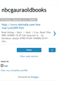 Mobile Screenshot of nbcgauraoldbooks.blogspot.com