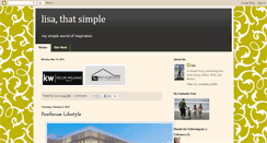 Desktop Screenshot of lisathatsimple.blogspot.com