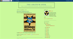 Desktop Screenshot of amateurgeek.blogspot.com