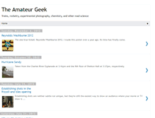 Tablet Screenshot of amateurgeek.blogspot.com