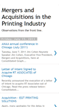 Mobile Screenshot of printingindustrymergers.blogspot.com