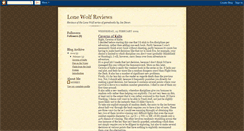 Desktop Screenshot of lonewolfreviews.blogspot.com