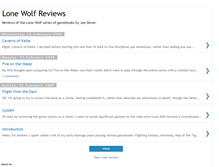 Tablet Screenshot of lonewolfreviews.blogspot.com