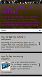 Mobile Screenshot of how-to-get-into-acting.blogspot.com