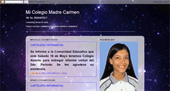 Desktop Screenshot of colegiomadrecarmen.blogspot.com