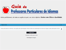 Tablet Screenshot of guiaprofessoresidiomas.blogspot.com