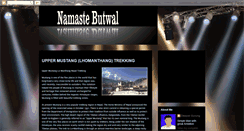 Desktop Screenshot of namastebutwal.blogspot.com