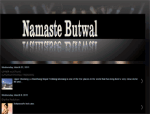 Tablet Screenshot of namastebutwal.blogspot.com