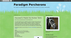 Desktop Screenshot of paradigmpercherons.blogspot.com