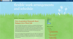 Desktop Screenshot of flexible-work-schedule.blogspot.com
